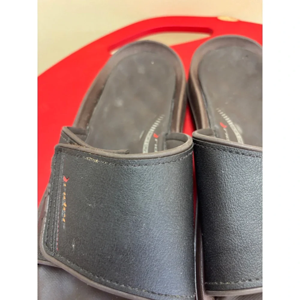 Rider Soft Dry Mens Slide Sandals Black Adjustable‎ Strap Size 12 Made in Brazil